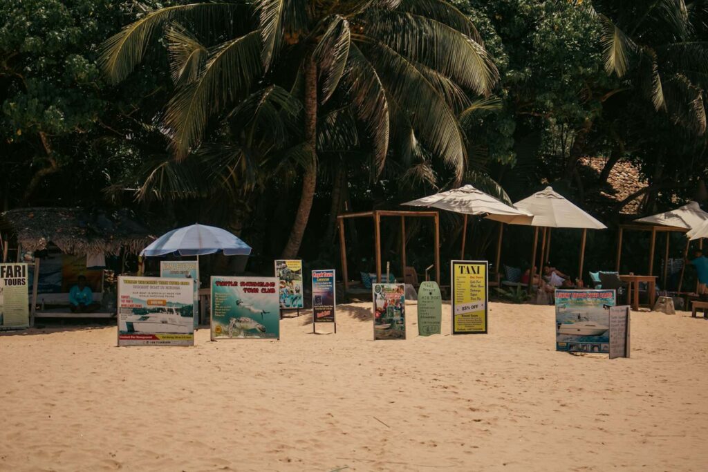 Scenic view of Sri Lanka's cultural landscape with ancient ruins and lush greenery
